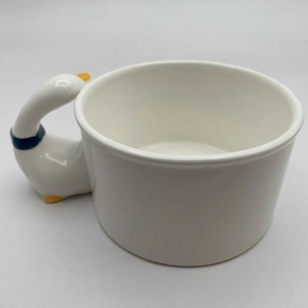 House of Lloyd Goose Handle Ceramic Soup Mug Cup circa 1988 vintage 16 ounce